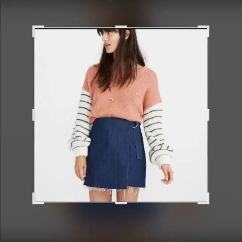 Madewell denim skirt NWT